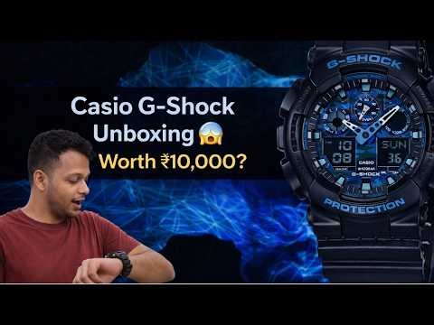 Casio G-Shock Unboxing 😱 | Worth ₹10,000? | GA100 Review