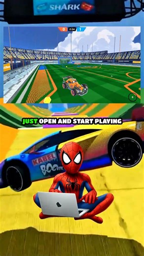 Play Rocket league directly on browser 🚀 🎮 #rocketleague #gaming #games #website