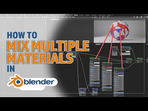 HOW TO MIX TWO OR MORE MATERIAL SHADERS TOGETHER IN BLENDER