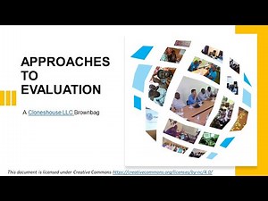 Approaches To Evaluation