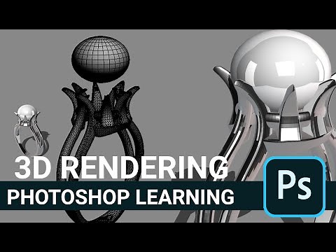 Tutorial 3D Rendering jewellery in photoshop with easy steps