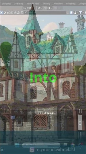 3D Stylized House in Blender - Manual process