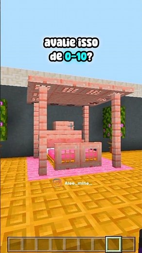 design de cama 🛏️ | Minecraft tutorial #shorts