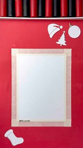 Christmas Easy DIY! 🎄✨ | Stencil Art with Acrylics using Different Tools! 🎨 #artistomg | Gaspi - Artist Oh My God
