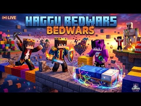 Bedwars with My Noob Team 🥸 | Live🔴