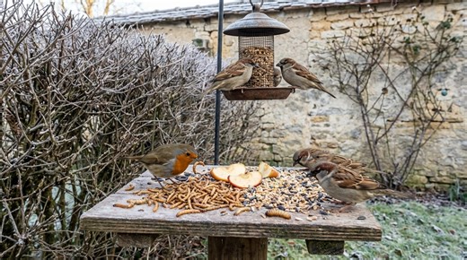 Rouges-gorges et moineaux absents : ces 4 aliments sur la mangeoire, sinon votre jardin restera vide