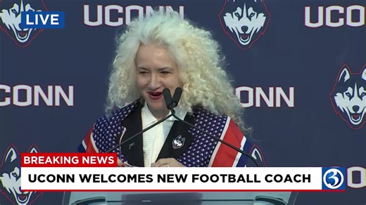 UConn is introducing its new head football coach, Jason Candle. | WFSB - Channel 3 Eyewitness News
