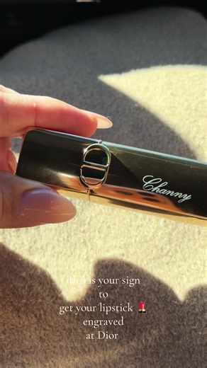 Personalised Lipstick Engraving at Dior