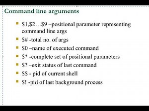 Command line arguments / Positional arguments in Linux