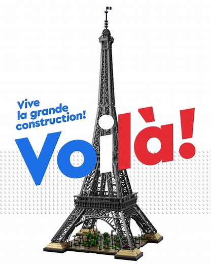 LEGO on Instagram: "A grand design! Create a Parisian masterpiece with the new LEGO Eiffel Tower! #LEGO #Paris"