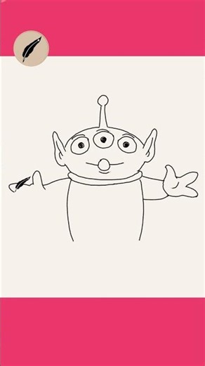 How to Draw a TOY STORY ALIEN! Green Man👽🚀 Easy Step by Step for Kids & Beginners #lidoartworks