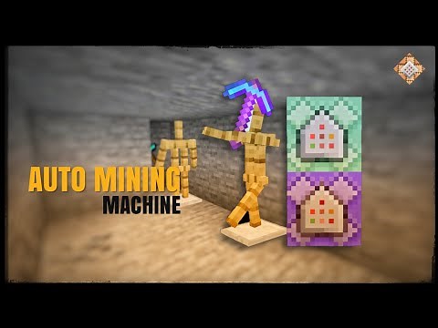 AUTO MINING MACHINE || COMMAND BLOCK BEDROCK