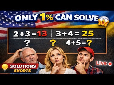 Live Math Challenge 😱 99�il 🤔 Can you solve this question 📝Only 1%Solve This #maths