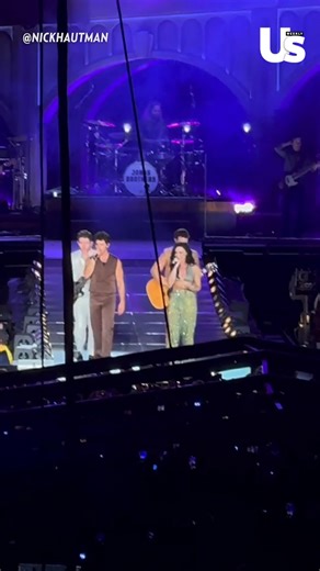 #JoeJonas and Demi Lovato just took Us right back to #CampRock! 🎤 The exes reunited onstage during the #Jonas Brothers’ 20th anniversary tour kickoff for some Disney Channel nostalgia we didn’t know we needed. Click the link for all the details. https://usweekly.visitlink.me/IUGLv- | Us Weekly