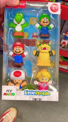 Fisher Price and Super Mario Brothers Little People figures found toy hunting at Walmart