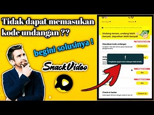 Cara mengatasi kode undangan snack video tidak berlaku