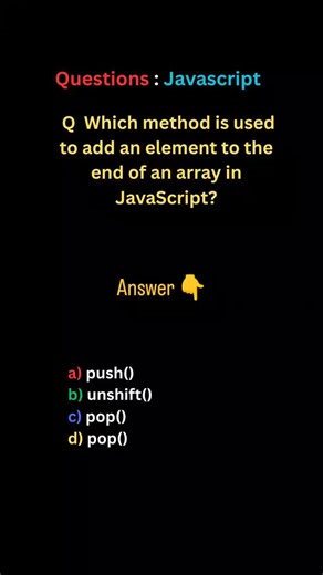 Quiz_For_Coders👩‍💻 on Instagram: "JavaScript MCQ Questions Shorts ⁉️,#coding ,#javascript ,#BCA ,#student ,#exam"