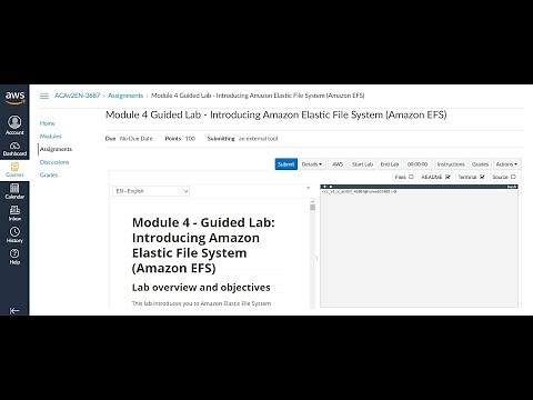 Module 4 Guided Lab Introducing Amazon Elastic File System Amazon EFS Part 1