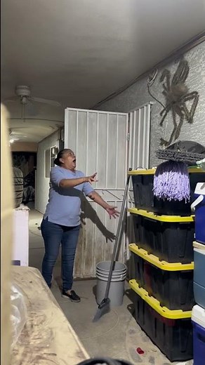 Scaring Mom with GIANT spider!!! HALLOWEEN PRANK