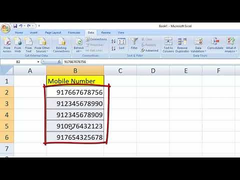 How to separate country code with mobile number in Microsoft Excel‪@COMPUTEREXCELSOLUTION‬