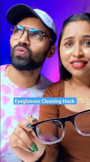 Cleaning Hacks For Your Eyeglasses #shorts