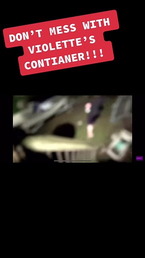 “YOU’RE NOT MESSING WITH MY CONTAINER @.violette1st