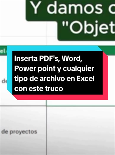 Inserta PDF's, Word, Power point y cualquier tipo de archivo en Excel con este truco. #cursoexcel #exceltips #excel #exceltutorial #excelonline