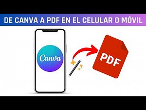 FROM CANVA TO PDF ON YOUR CELL PHONE OR MOBILE