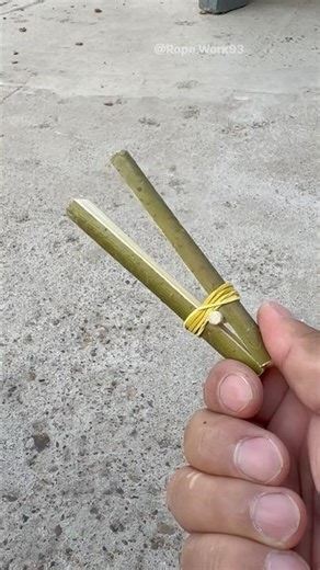 Simple DIY Clothespin Using a Stick and Rubber Band