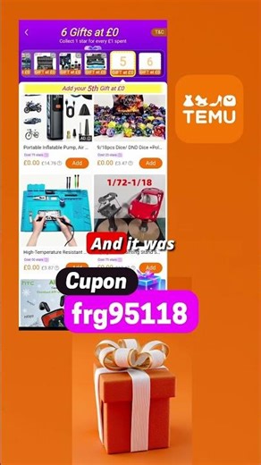 😱 TEMU gives FREE gifts?! Here is the promo code 2026