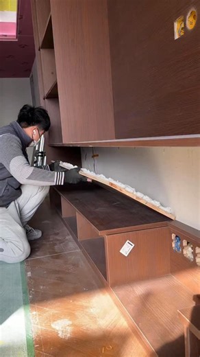 Septemberstore on Instagram: "Clean wall panel installation for interior cabinets! Mounting decorative wood panels with perfect alignment and a smooth finish — adding depth, style, and a premium look to your interior setup 🔧🏡 ALL PRODUCTS LINKED IN VIDEO DESCRIPTION — check bio 🤝 #wallpaneling #cabinetmaking #interiordesign #DIYprojects #woodworkingtips #furnitureinstall #satisfyingbuild"