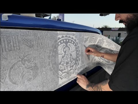Aztec style 1988 chevy obs window decal