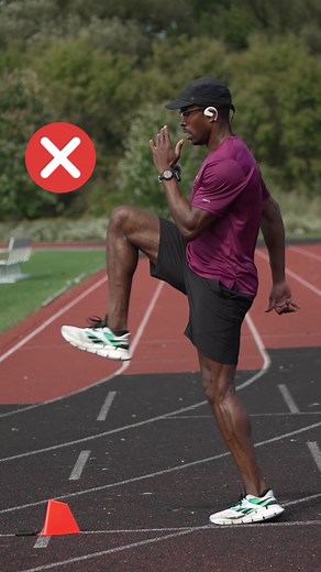 How to Perform the A-Skip Drill Correctly 👇🏾 1. Starting Position: Stand tall with feet shoulder-width apart, arms relaxed at your sides. 2. Knee Drive: - Lift your right knee to hip height with your foot dorsiflexed (toes up). - Simultaneously drive your left arm forward while your right arm moves back. 3. Skip Motion: - Step down with your right foot and lift your left knee to the same height. - Alternate legs in a rhythmic, skipping motion. 4. Form Focus: - Keep your torso upright and hips 