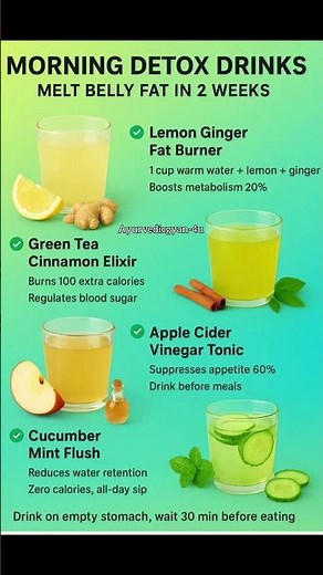 MORNING DETOX DRINKS 🌱💕#shorts #detoxdrink #detoxnaturally #nutritiontips #health #healthyjuice