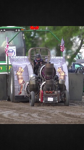 "Leather & Lace" Modified pulling tractor pulling in Fort Recovery, OH - #TractorPull #TractorPulling #Horsepower #Machine #Crazy #Wild | JP Pulling Productions