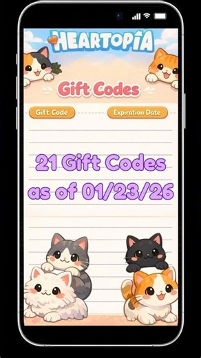 21 FREE Gift Codes for Heartopia!