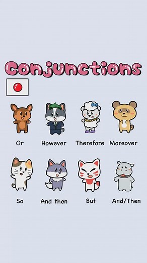 20K views · 634 reactions | Conjunctions Japanese . Follow @Dokidokicomics for more content. . Want to learn Japanese with our adorable books?   ⛩The link in bio! Romaji included only for KANA book. . . . . #japanese #learnjapanese #nihongo #japaneselesson #japanesebook #studyjapanese #grammar #vocabulary #conjunction | dokidokicomics | Facebook