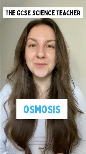 What is Osmosis? | 60 Second Science (GCSE Biology) #scienceexplained #aqabiology #revision #stem