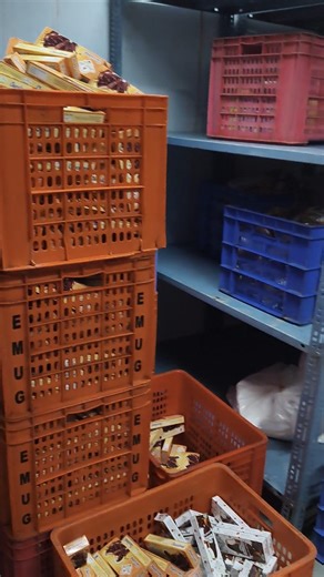 ice cream factory cold storage room #icecream