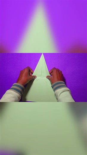 Long Distance Paper Airplane Tutorial ✈️ #craftingfft #short