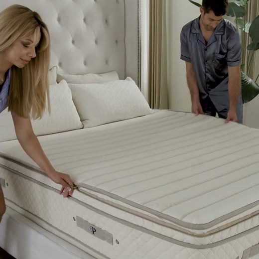 PlushBeds Botanical Bliss Mattress comes with a free comfort exchange. Luxury organic sleep awaits!