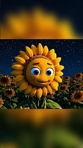 The Sleepy Sunflower 📖 | English Cartoon Story for Kids | 3D Animation