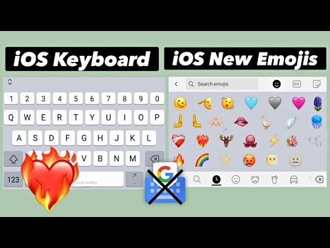 iOS Keyboard + iOS New Emojis On Android | iPhone Keyboard 2023