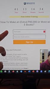7.8K views · 84 reactions | The clock is ticking 'Marites'  Our FREE training on how you can create and sell e-books for $20-$50 each is almost here. Kung di ka pa naka register, then click the link below: https://www.negosyouniversity.com/create-webinar/ See you inside the webinar. To your freedom, Jon Oraña | Jon Oraña | Facebook