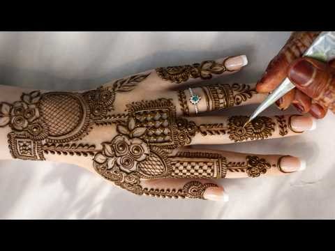 Stylish Simple Henna Design For Back Hand | Easy Henna Design Tutorial #hennabyayshanavaz