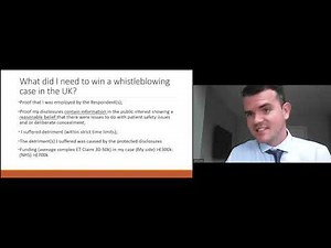 A Real Life Whistleblowing Employment Tribunal - Why does it matter?