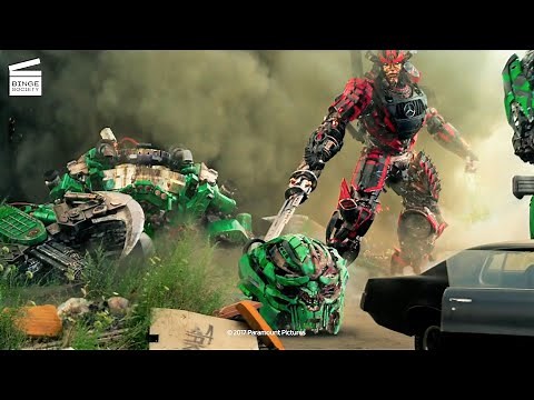 Transformers: The Last Knight: Battle in the abandoned town
