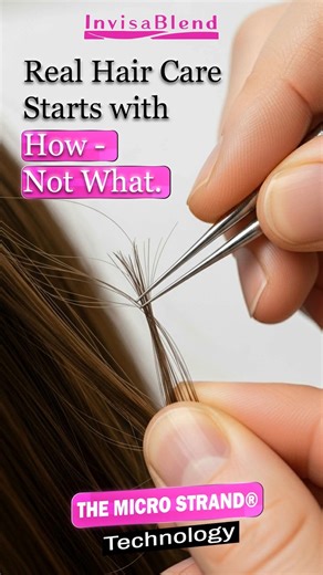 𝐄𝐯𝐞𝐫𝐲 𝐰𝐨𝐦𝐚𝐧 𝐝𝐞𝐬𝐞𝐫𝐯𝐞𝐬 𝐡𝐚𝐢𝐫 𝐭𝐡𝐚𝐭 𝐟𝐞𝐞𝐥𝐬 𝐡𝐞𝐚𝐥𝐭𝐡𝐲, 𝐬𝐡𝐢𝐧𝐲, 𝐚𝐧𝐝 𝐭𝐫𝐮𝐥𝐲 𝐚𝐥𝐢𝐯𝐞 ✨💇‍♀️ The secret isn’t piling on products—it’s treating your hair with care 💖 𝐍𝐨 𝐩𝐮𝐥𝐥𝐢𝐧𝐠, 𝐧𝐨 𝐡𝐢𝐝𝐢𝐧𝐠, 𝐧𝐨 𝐰𝐞𝐢𝐠𝐡𝐢𝐧𝐠 𝐢𝐭 𝐝𝐨𝐰𝐧. 𝐋𝐞𝐭 𝐲𝐨𝐮𝐫 𝐡𝐚𝐢𝐫 𝐛𝐫𝐞𝐚𝐭𝐡𝐞, 𝐦𝐨𝐯𝐞, 𝐚𝐧𝐝 𝐬𝐡𝐢𝐧𝐞 𝐧𝐚𝐭𝐮𝐫𝐚𝐥𝐥𝐲 🌬️🌿 At InvisaBLEND, we believe real beauty begins with smart, gentle hair care. Follow us and discover a better way to love your