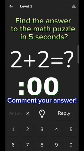 Find the answer to the math puzzle in 5 seconds? Comment your answer! #tiktok #usa #math #mathpuzzle #number #games #numbergames