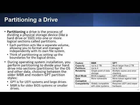 CompTIA A+ 14-02 Operating Systems - Part 2 - OS Installations and Upgrades